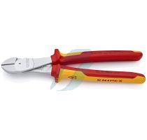 Knipex High Leverage Diagonal Cutter insulated with multi-component grips, VDE-tested chrome-plated 250 mm