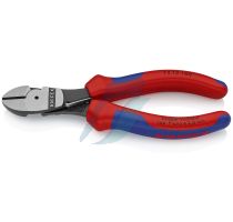 Knipex High Leverage Diagonal Cutter with multi-component grips black atramentized 160 mm (self-service card/blister)