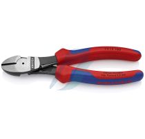 Knipex High Leverage Diagonal Cutter with multi-component grips black atramentized 180 mm (self-service card/blister)