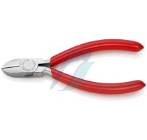 Knipex Diagonal Cutter for electromechanics plastic coated chrome-plated 125 mm
