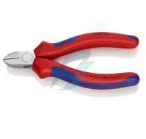 Knipex Diagonal Cutter for electromechanics with multi-component grips chrome-plated 125 mm