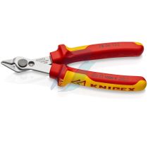 Knipex Electronic Super Knips VDE insulated with multi-component grips, VDE-tested 125 mm (self-service card/blister)