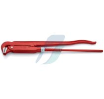 Knipex Pipe Wrench 90° red powder-coated 560 mm