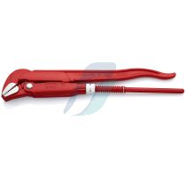 Knipex Pipe Wrench 45° red powder-coated 320 mm