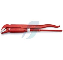 Knipex Pipe Wrench 45° red powder-coated 430 mm
