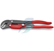 Knipex Pipe Wrench S-Type with fast adjustment plastic coated grey powder-coated 330 mm