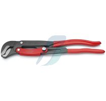Knipex Pipe Wrench S-Type with fast adjustment plastic coated grey powder-coated 420 mm