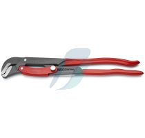 Knipex Pipe Wrench S-Type with fast adjustment plastic coated grey powder-coated 560 mm