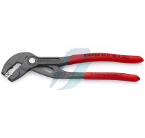 Knipex Spring Hose Clamp Pliers with non-slip plastic coating grey atramentized 180 mm