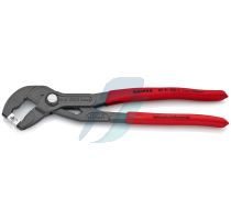 Knipex Hose Clamp Pliers for Click clamps with non-slip plastic coating grey atramentized 250 mm