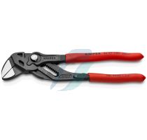 Knipex Pliers Wrench pliers and a wrench in a single tool plastic coated black atramentized 180 mm (self-service card/blister)