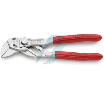 Knipex Mini pliers wrench pliers and a wrench in a single tool plastic coated chrome-plated 125 mm (self-service card/blister)