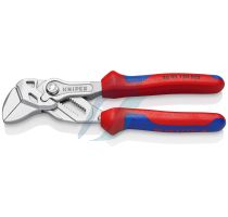 Knipex Pliers Wrench with roughened jaws with multi-component grips chrome-plated 150 mm