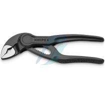 Knipex Cobra XS Pipe Wrench and Water Pump Pliers embossed, rough surface grey atramentized 100 mm (self-service card/blister)
