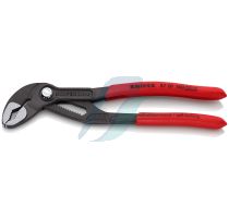 Knipex Cobra High-tech Water Pump Pliers with non-slip plastic coating grey atramentized 180 mm