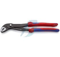 Knipex Cobra High-tech Water Pump Pliers with multi-component grips, with integrated tether attachment point for a tool tether grey atramentized 300 mm (self-service card/blister)