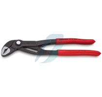 Knipex Cobra...matic Water Pump Pliers with non-slip plastic coating grey atramentized 250 mm (self-service card/blister)
