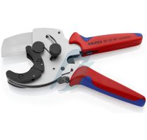 Knipex Pipe Cutter for composite and plastic pipes with multi-component grips galvanized 210 mm