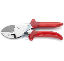 Knipex Anvil shears with plastic grips chrome-plated 200 mm