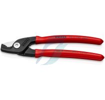 Knipex StepCut Cable Shears plastic coated burnished 160 mm