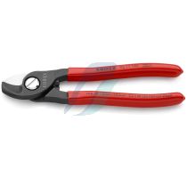 Knipex Cable Shears plastic coated burnished 165 mm (self-service card/blister)