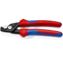 Knipex StepCut Cable Shears with multi-component grips burnished 160 mm