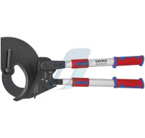 Knipex Cable Cutter (ratchet action) with telescopic handles with multi-component grips 680 mm