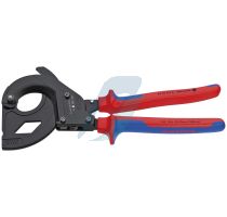 Knipex Cable Cutter (ratchet action) for steel wire armoured cables (SWA cable) with multi-component grips black lacquered 315 mm