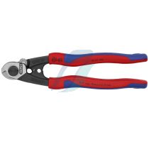 Knipex Wire Rope Cutter forged with multi-component grips 190 mm