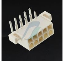 Molex Mini-Fit Jr. Header 4.20mm Pitch Right-Angle with Flange 10 Circuits