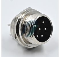Spectra 6 Pin Mini Round Shell Male Panel Type