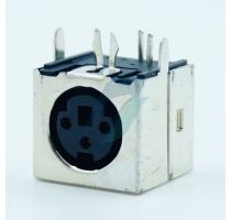 Spectra 3 Pin Mini DIN Female Right Angle (Metal Body)