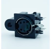 Spectra 4 Pin Mini DIN Female Right Angle (Plastic Body)