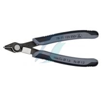 Knipex Electronic Super Knips ESD with multi-component grips burnished 125 mm