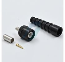 Spectra BNC Male Crimp RG-58 Black Plastic