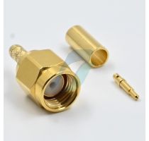 Spectra SMA Male Crimp RG-179 Gold Plated