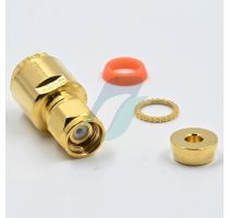 Spectra SMA Male Solder RG-58 Gold Plated