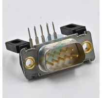 Amphenol FCI 9 pin D-Sub Male Right Angle Open Type