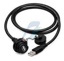 Cnlinko YU Series USB 2.0 Female-Male IP67 Waterproof Data Connector 1 Meter Cable