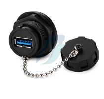 Cnlinko YU-USB USB 3.0 Female-Female Coupler IP67 With Cap