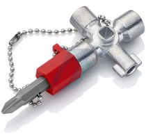 Knipex Control Cabinet Key for all standard cabinets and shut-off systems 44 mm