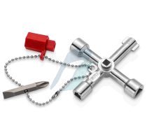 Knipex Control Cabinet Key for all standard cabinets and shut-off systems 76 mm