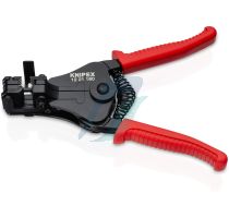 Knipex Insulation Stripper with adapted blades with plastic grips black lacquered 180 mm (self-service card/blister)
