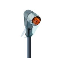 Lumberg Automation M12 female angled 4-pin A-coded translucent body single-ended cordset [20 Mtrs]
