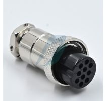 Spectra 10 Pin Mini Round Shell Female Cable Type [19MM]