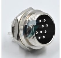 Spectra 9 Pin Mini Round Shell Male Panel Type [19MM]