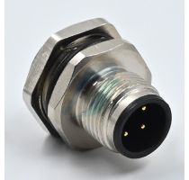 Spectra M12-4MB 4 Pin M12 Male Bulkhead