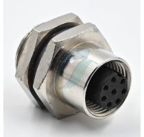 Spectra M12-8FB 8 Pin M12 Female Bulkhead