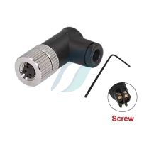 Spectra 3 Pin Female Right Angle Plastic Plug With Screw