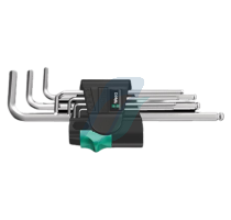 Wera 950/7 Hex-Plus 1 L-key set, metric, chrome-plated, 7 pieces